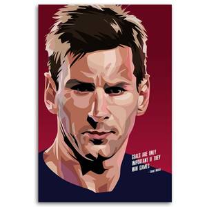Leinwandbilder Lionel Messi Fußballer 40 x 60 cm