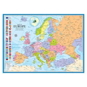 Puzzle Europakarte 1000 Teile Papier - 26 x 6 x 36 cm