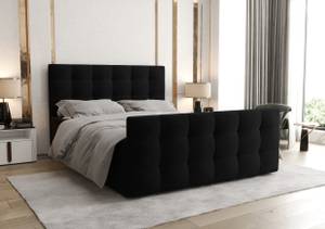 Boxspringbett MULAN 2 Schwarz - Breite: 185 cm