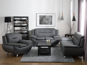 2-Sitzer Sofa LEIRA Grau - Silber