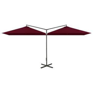 Parasol d'extérieur Marron - Métal - Textile - 290 x 260 x 600 cm