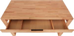 Schreibtisch Massivholz mit Schublade Braun - Massivholz - 70 x 75 x 140 cm