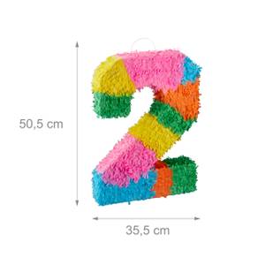 Pinata Set Zahl 2 50 x 51 x 15 cm