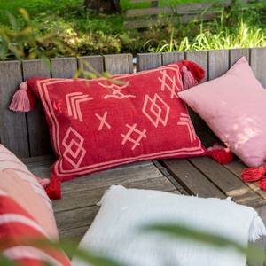 Housse de coussin Zola Rouge - Textile - 60 x 40 x 60 cm