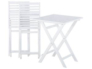 Bistro Set FIJI 3-tlg Weiß