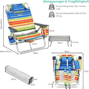 Strandkorb-Set ZB32242 (3-teilig) Multicolor