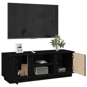 TV-Schrank D519 Schwarz - Massivholz - 35 x 41 x 110 cm