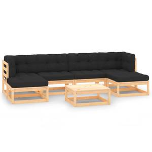 Garten-Lounge-Set (7-teilig) 3009735-2 Anthrazit - Holz