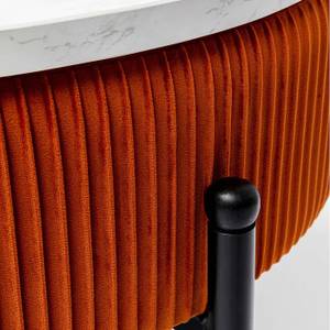 Table basse coffre Ballabile Orange - Textile - 114 x 46 x 60 cm