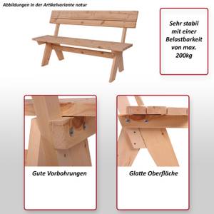 Gartenbank Oslo Braun - Holzart/Dekor - Holz teilmassiv - 148 x 86 x 57 cm