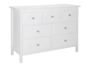 Commode basse ALBANE Blanc - Bois manufacturé - 41 x 79 x 109 cm