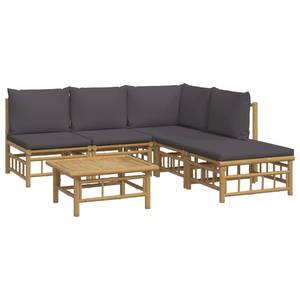 Garten-Lounge-Set 3028492-22 (6-teilig) Braun - Dunkelgrau - Grau