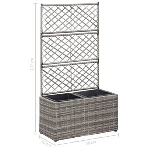 Hochbeet M626395 Grau - 58 x 107 cm