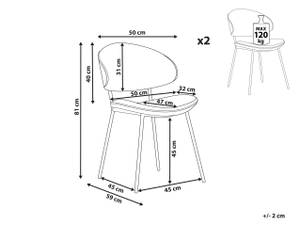 Chaise de salle à manger KIANA Beige - Crème