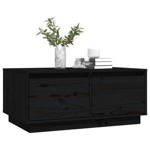 Couchtisch D200 Schwarz - Massivholz - 50 x 35 x 80 cm