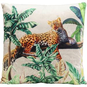 Coussin jungle léopard Textile - 43 x 43 x 5 cm