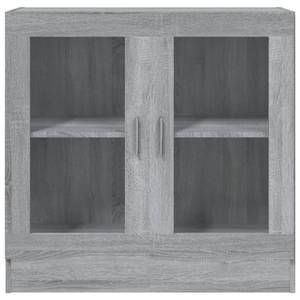 Vitrinenschrank 3005130-1 Eiche Grau Dekor - Höhe: 80 cm