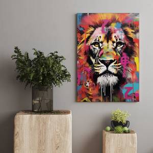 Leinwandbild Lion Brush 30 x 45 cm