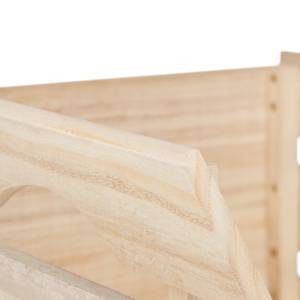 Stapelkisten aus Holz Braun - Holzwerkstoff - 28 x 20 x 38 cm
