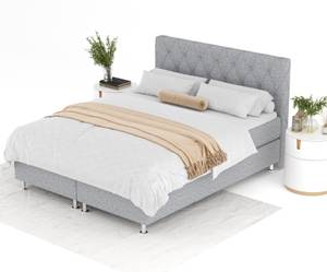 Boxspringbett Otus Grau - Breite: 160 cm