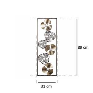 Wanddekoration, Metall Gold - Metall - 31 x 89 x 4 cm