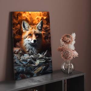 Leinwandbild Fox Money 30 x 45 cm