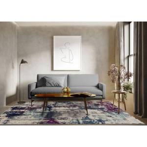 Tapis coloré design et moderne AVON NAVY 200 x 290 cm