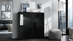 Highboard Cuba V2 Schwarz - Hochglanz Schwarz