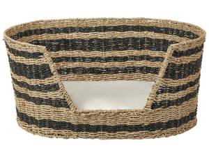 Lit pour animal DURBAN Beige - Noir - Bleu - Fibres naturelles - 65 x 31 x 44 cm