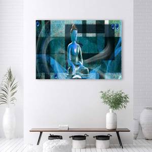 Leinwandbild Blau Orientalisch 100 x 70 cm