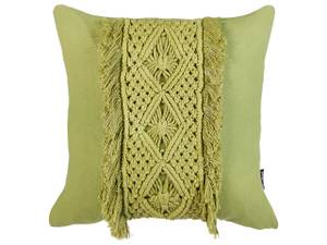 Coussin décoratif KALAM Vert - Fibres naturelles - 45 x 10 x 45 cm