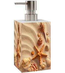 Seifenspender Sanibel Beige - Kunststoff - 7 x 12 x 7 cm