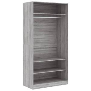 Kleiderschrank 298537-1 Grau - Eiche Sonoma Dekor - Breite: 100 cm