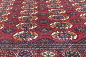 Buchara - 285x226cm Rot - Naturfaser - 226 x 1 x 285 cm