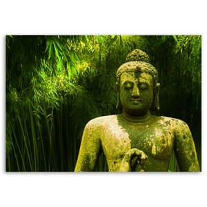 Wandbilder Buddha Zen Spa Orient Grün 60 x 40 cm