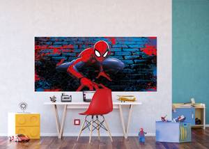 Poster Spider-Man Rot - Naturfaser - Textil - 90 x 202 x 202 cm