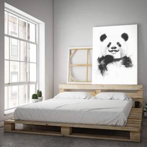 Leinwandbild Funny Panda 70 x 105 cm