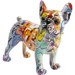 Deko Figur Grafitti Dog Kunststoff - Stein - 24 x 22 x 12 cm