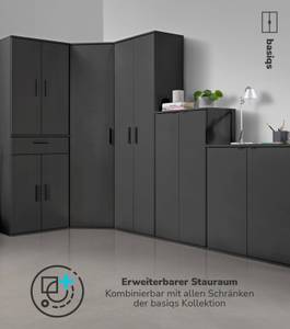 Garderobenschrank Der Lange Schwarz