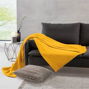 Fleece Wohndecke 5er-Pack 204847 Gelb - 130 x 180 cm