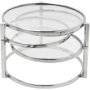 Tisch Swivel Triple Silber - Metall - 60 x 43 x 60 cm