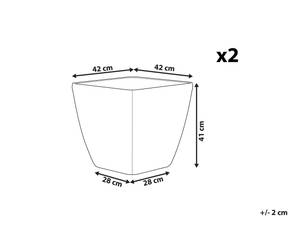 Cache-pot d'extérieur ASTRAS Diamètre : 42 cm - Lot de 2