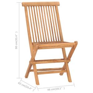 Gartenmöbel-Set Braun - Holzart/Dekor - Holz teilmassiv - 90 x 75 x 90 cm