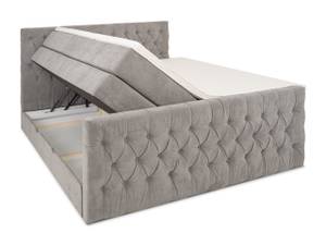 LONDON Boxspringbett mit Bettkasten Grau - Breite: 180 cm