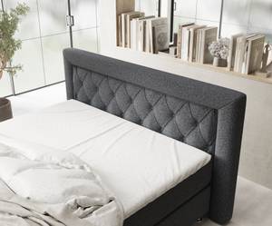 Boxspringbett Lavello Schwarz - Breite: 180 cm