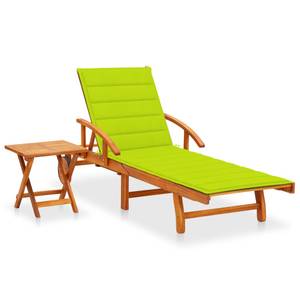 Chaise longue avec table 3009260-2 Vert clair