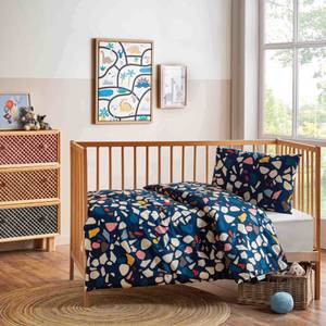 Terrazzo Bettwäsche-Set für Babys Blau - 100 x 135 cm