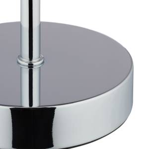 Lampe de table cristal XL organza Gris - Argenté - Métal - Matière plastique - Textile - 24 x 43 x 24 cm