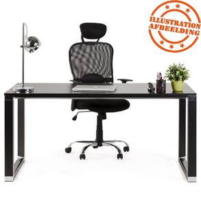 Schreibtisch XLINE Schwarz - 74 x 74 x 140 cm - Schwarz