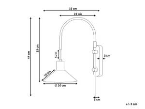 Lampe murale SISSA Doré - Blanc